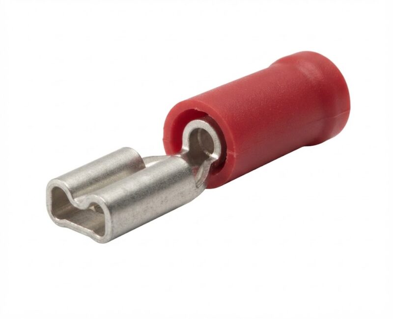 Product thumbnail KABELSCHOEN VLAKSTEKKER 4.8mm ROOD FEMALE