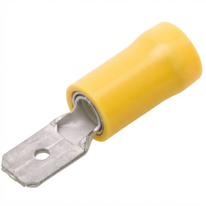Product thumbnail KABELSCHOEN VLAKSTEKKER 6.4mm GEEL MALE