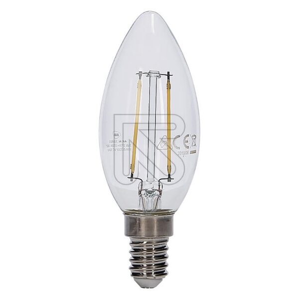 LED Filament Lamp E14 Kaars 2,5W 2700K