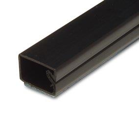 Product thumbnail Veltkamp plakgoot zwart 2 meter 15 x 10mm