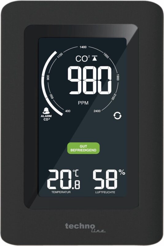 Product thumbnail Luchtkwaliteitsmonitor WL1030 / CO2-meter met ppm weergave en temperatuur/luchtvochtigheid