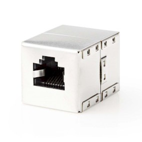 Product thumbnail Netwerkkoppelstuk | CAT5e / CAT6 | Afgeschermd | RJ45 Female | RJ45 Female | Metaal
