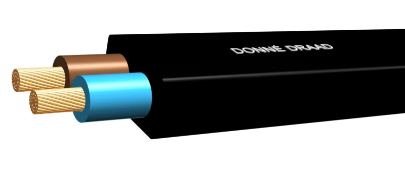 Product thumbnail PLATTE PRIKKABEL 2 X 1.5mm² NEOPREEN ZWART PER METER