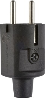 Product thumbnail ABL | PVC Stekker Randaarde | 230V | Zwart