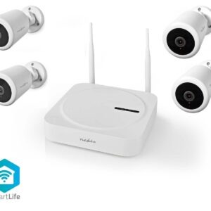 SmartLife Draadloos Camerasysteem | 4x Camera | Full HD 1080p | IP65 | Nachtzicht | Wit