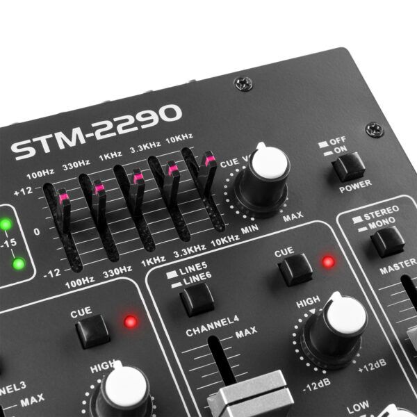 8-Kanaals Mixer Geluidseffecten SD/USB/MP3/BT - Afbeelding 3