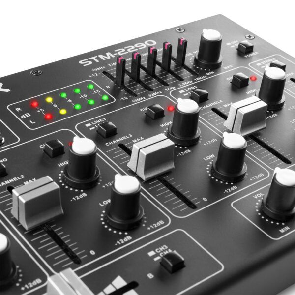 8-Kanaals Mixer Geluidseffecten SD/USB/MP3/BT - Afbeelding 4