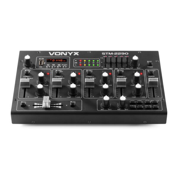 8-Kanaals Mixer Geluidseffecten SD/USB/MP3/BT - Afbeelding 7