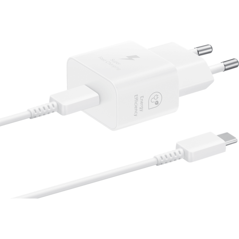 Product thumbnail Samsung USB-C Fast Charger 25W Wit - EP-T2510XBEGEU (met kabel)