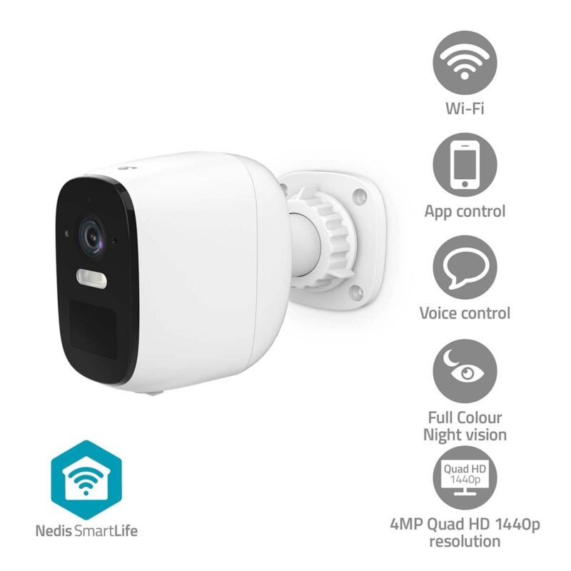 Product thumbnail Draadloze SmartLife Camera voor Buiten | Wi-Fi | 4MP Quad HD | IP66 | Wit