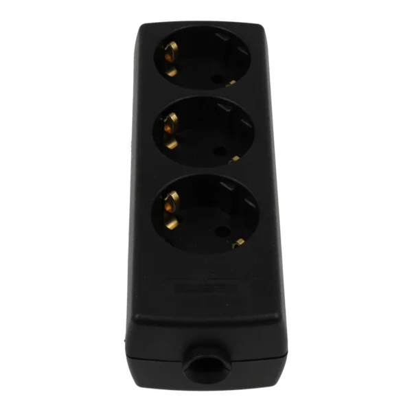 Tafelcontactdoos 3V + RA schroefbaar zwart - Afbeelding 3
