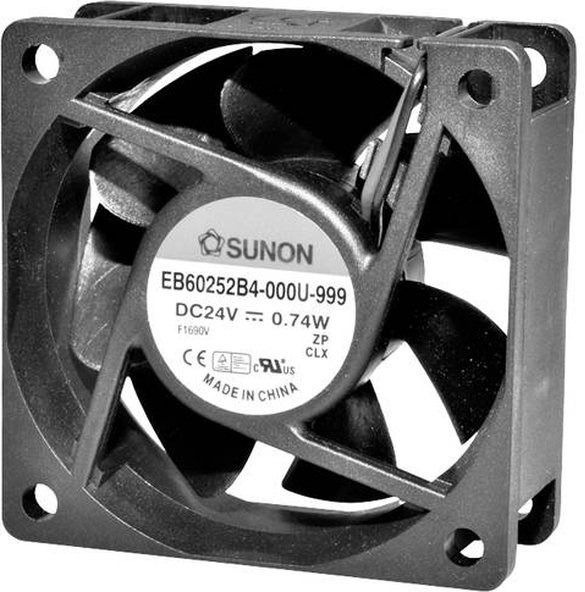 Product thumbnail VENTILATOR 60x60x25mm 24Vdc SUNON KOGELLAGER