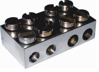 Product thumbnail Aardblok 4-voudig 2 x 6 mm² + 2 x 25 mm²