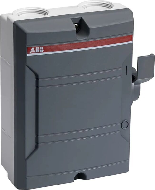 Product thumbnail ABB 2-polige opbouw werkschakelaar 25A