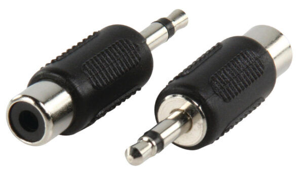 Mono-Audio-Adapter 3.5 mm Male - RCA Female Zwart