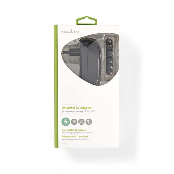 Universele AC adapter 1,5A 3/4,5/5/6/7,5/9/12 V DC - Afbeelding 4