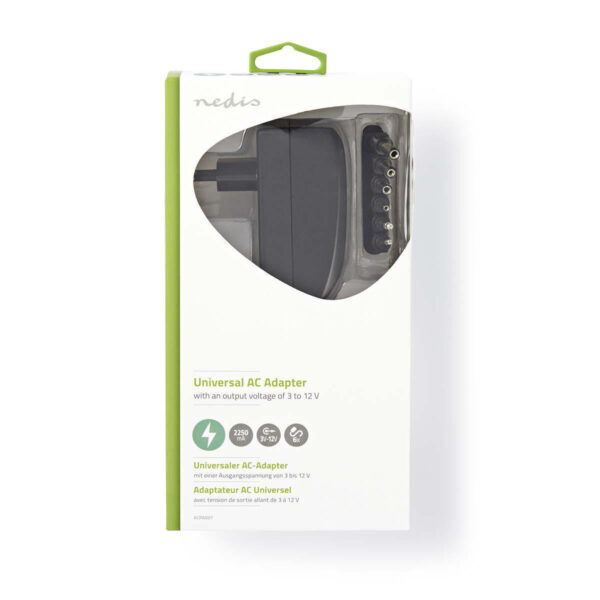 Universele Voedingsadapter 2,25A  3/4,5/6/7,5/9/12 VDC - Afbeelding 2