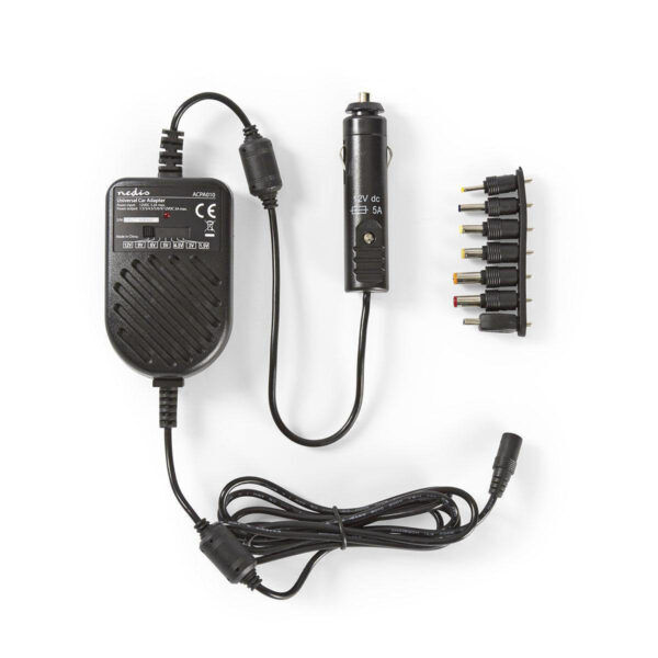 Universele DC-Stroomadapter | 36 W | 3 - 12 V DC | 1.20 m | 5.0 A | 7 plug(s) | Zwart