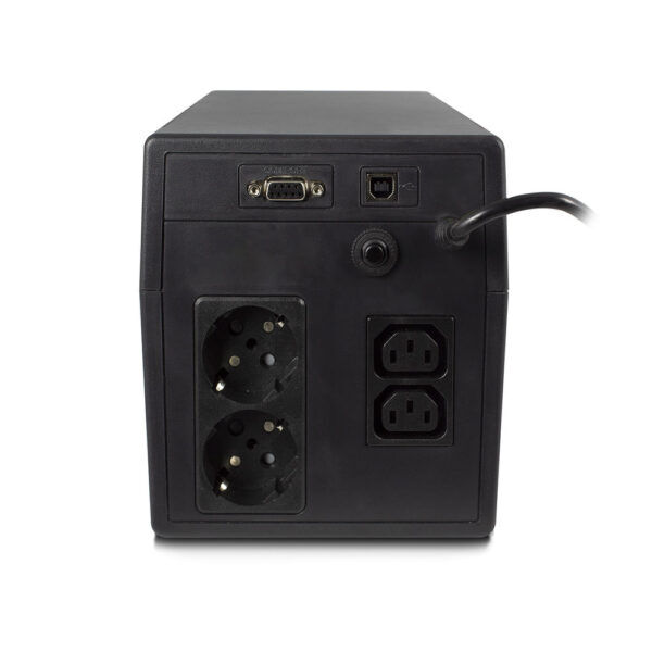 ACT 1000VA UPS noodstroomvoorziening, 2x IEC C13, 2x type F female, 1x USB, 1x RS232 - Afbeelding 3