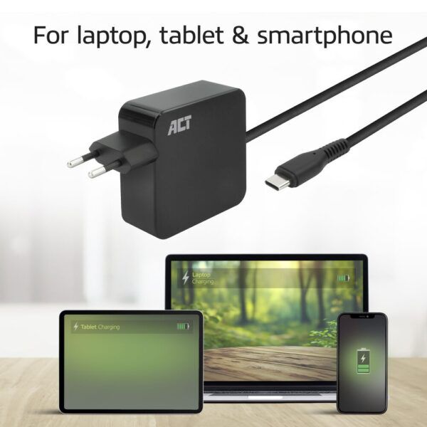 ACT Universele USB-C Snellader | 65W | Wall Charger - Afbeelding 6