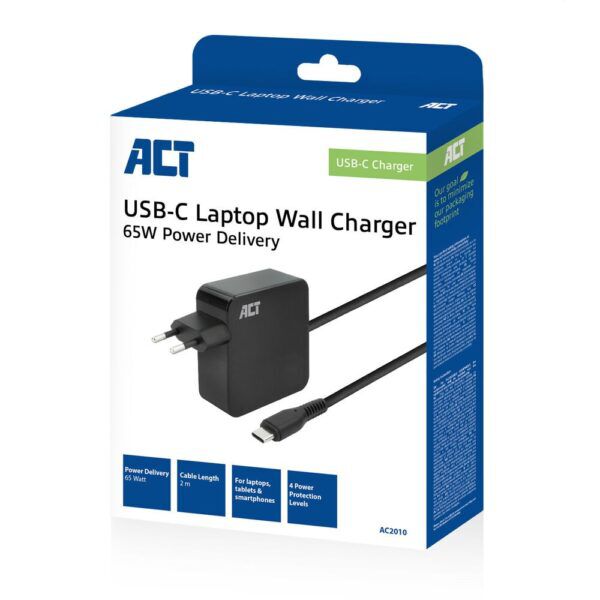 ACT Universele USB-C Snellader | 65W | Wall Charger - Afbeelding 8