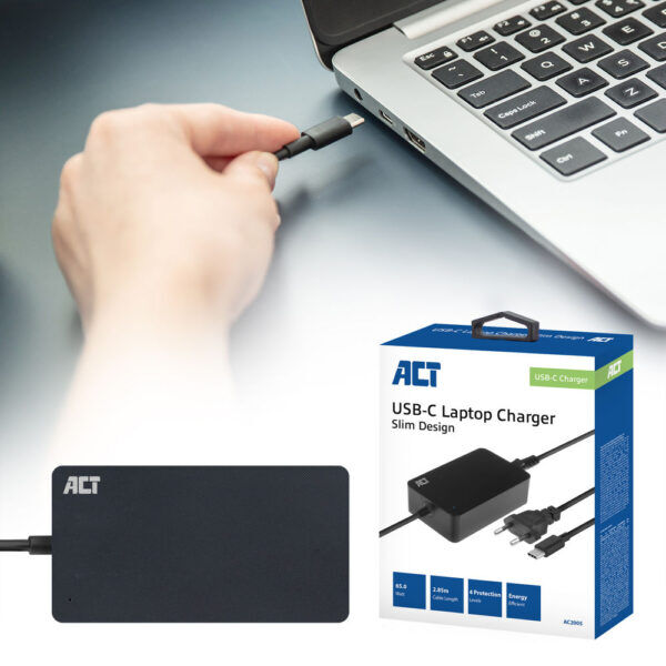 ACT USB-C Laptoplader 65W - Afbeelding 5