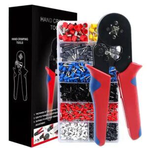 Assortiment 1200 st. adereindhulzen 0,5 - 10mm² inclusief krimptang