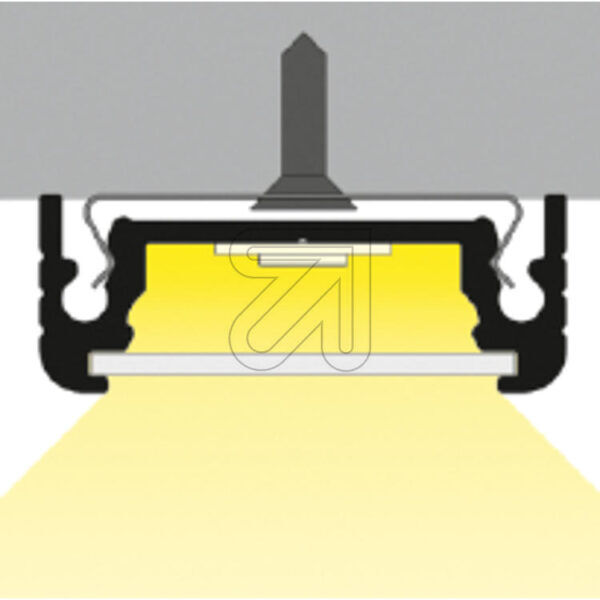 ALUMINIUM PROFIEL VOOR LEDSTRIPS - MET OPAAL DIFFUSORKAP EXTRA BREED - 2 meter - Afbeelding 3
