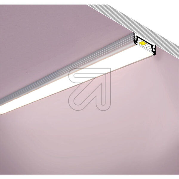 ALUMINIUM PROFIEL VOOR LEDSTRIPS - MET OPAAL DIFFUSORKAP EXTRA BREED - 2 meter - Afbeelding 4