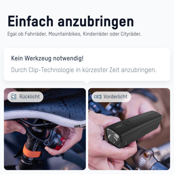 BIKELIGHT LED FRONT 50 LUX - Afbeelding 4