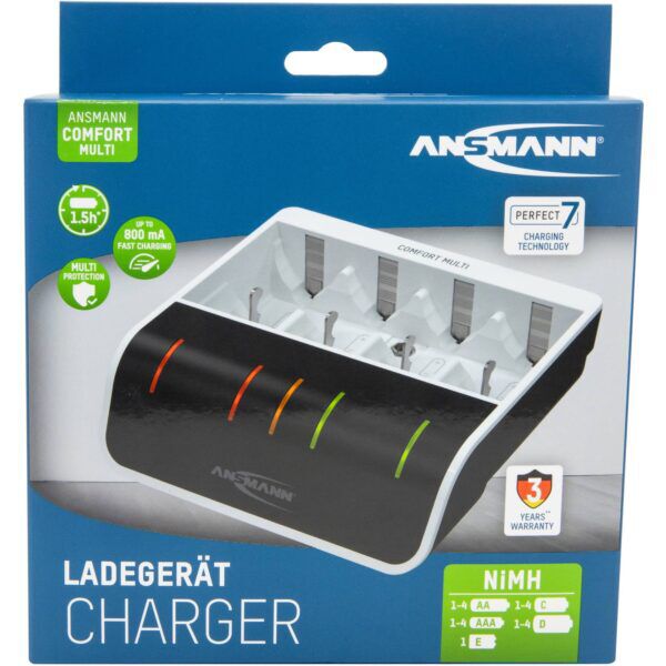 ANSMANN COMFORT MULTI BATTERIJLADER NiMH AAA, AA, C, D , 9V - Afbeelding 6