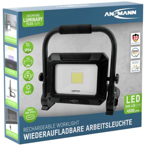 Ansmann FL50W-R Accubouwlamp 50W 4500 lm 5000K - Afbeelding 2