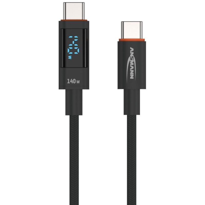 Product thumbnail Ansmann USB 3.2 Gen1 Kabel | USB-C | USB-C | Power Display | 1.2 meter