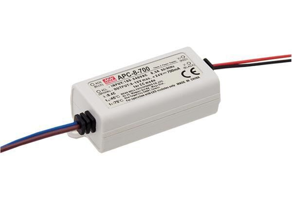 Product thumbnail LED-DRIVER MET CONSTANTE STROOM - 1 UITGANG - 700mA - 7.7W