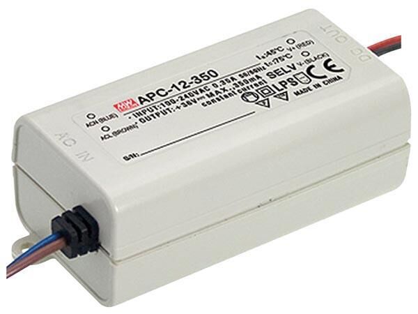 Product thumbnail LED-DRIVER MET CONSTANTE STROOM - 1 UITGANG - 350mA - 12W