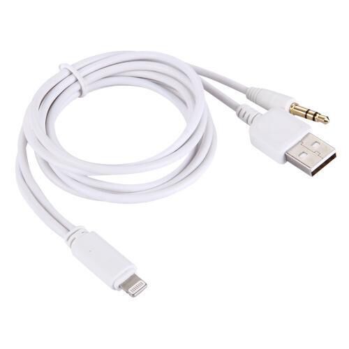 Product thumbnail Lightning jack audio kabel met USB