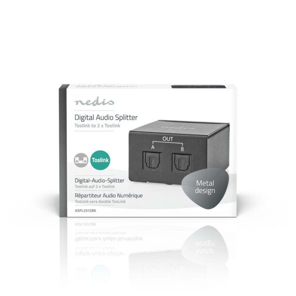TosLink-Splitter | 2-wegs | Input: TosLink Female | Output: 2x TosLink - Afbeelding 6