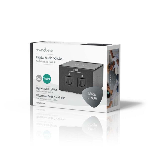 TosLink-Splitter | 2-wegs | Input: TosLink Female | Output: 2x TosLink - Afbeelding 7
