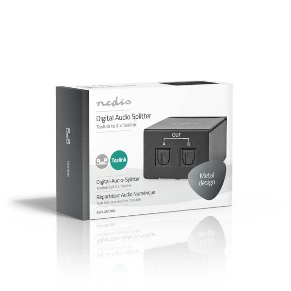 TosLink-Splitter | 2-wegs | Input: TosLink Female | Output: 2x TosLink - Afbeelding 8