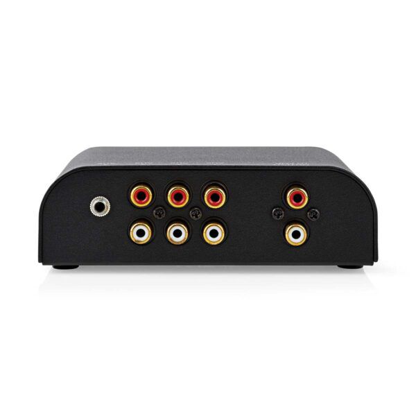 Analoge Audio-Switch | 4-Poorts | Input: 1x 3,5 mm Audio-Input / 3x (2x RCA) | Output: 1x (2x RCA) - Afbeelding 3