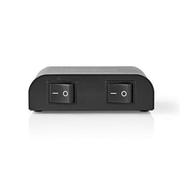 Speaker Control Box | 2 poort(en) | Zwart Aluminium