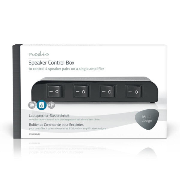 Speaker Control Box | 4-Poorts |  Metaal - Afbeelding 5