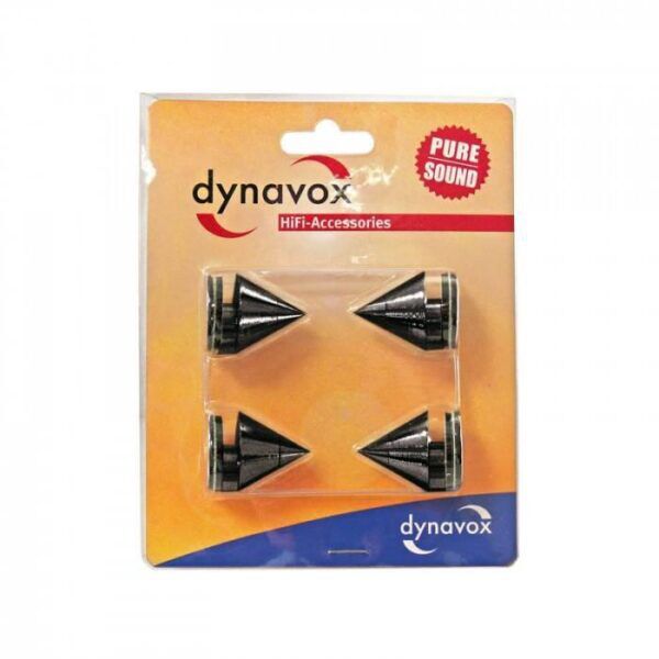 DYNAVOX SPIKE SET ZWART 4 PCS - Afbeelding 2