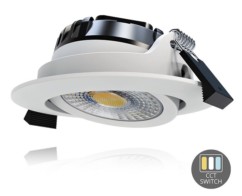 Product thumbnail BADKAMER LED-SPOT | 6W | DIMBAAR | WIT | CCT | IP65| SLIM-FIT