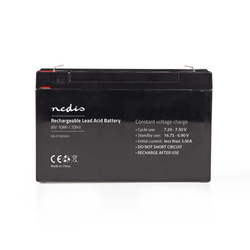 Product thumbnail Oplaadbare Loodaccu | Lead-Acid | Oplaadbaar | 6 V | 10000 mAh