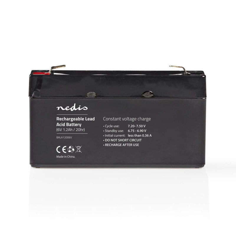 Product thumbnail Oplaadbare Loodaccu | Lead-Acid | Oplaadbaar | 6 V | 1200 mAh