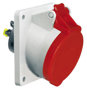 Product thumbnail CEE stopcontact inbouw, 16A 5P 400V, flens 8585, schuine uitvoering