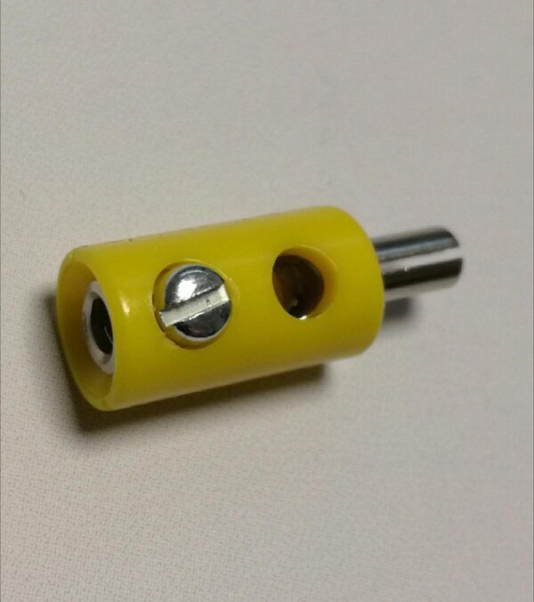 BANAANSTEKKER MINI 2.6MM MALE GEEL - Afbeelding 2
