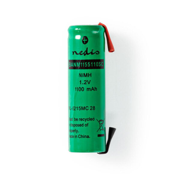 Oplaadbare NiMH-Batterij | 1.2V | 1100mAh | Soldeertab