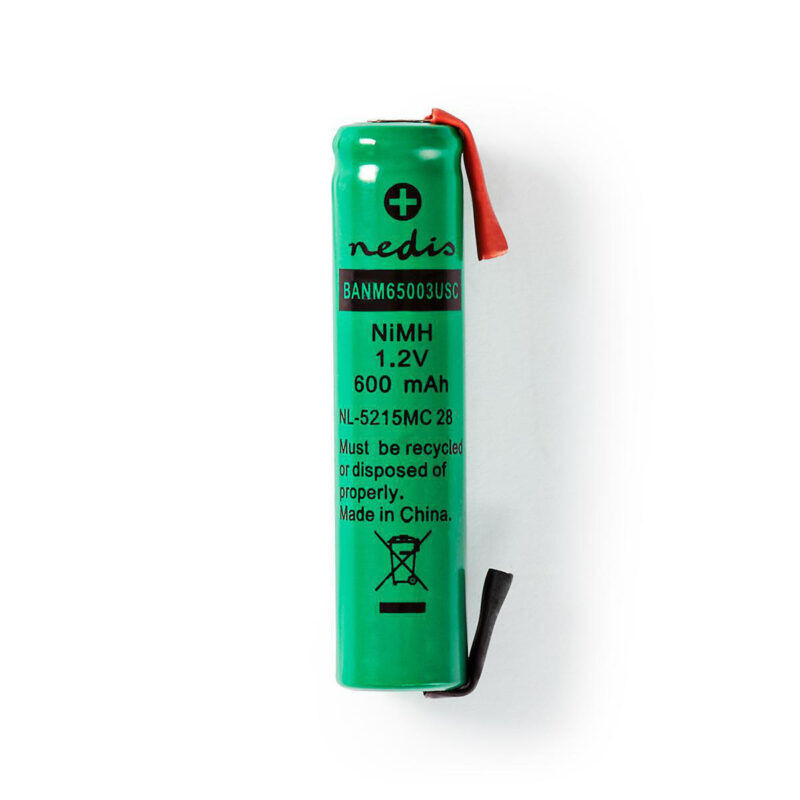 Product thumbnail Oplaadbare NiMH-Batterij | 1.2V | 600mAh
